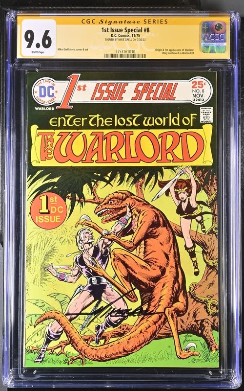 1st Issue Special The Warlord #8 DC Comics CGC Signature Series 9.6 Signed Mike Grell - Image 2
