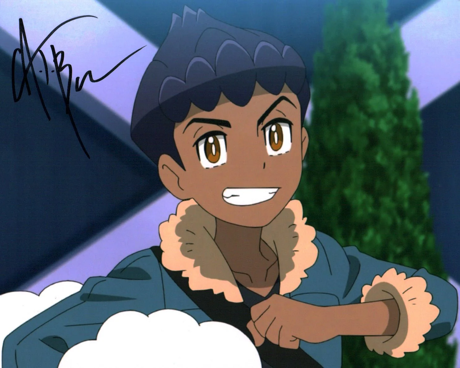 A.J. Beckles Pokémon Ultimate Journeys 8x10 Photo JSA Certified Autograph - Image 2