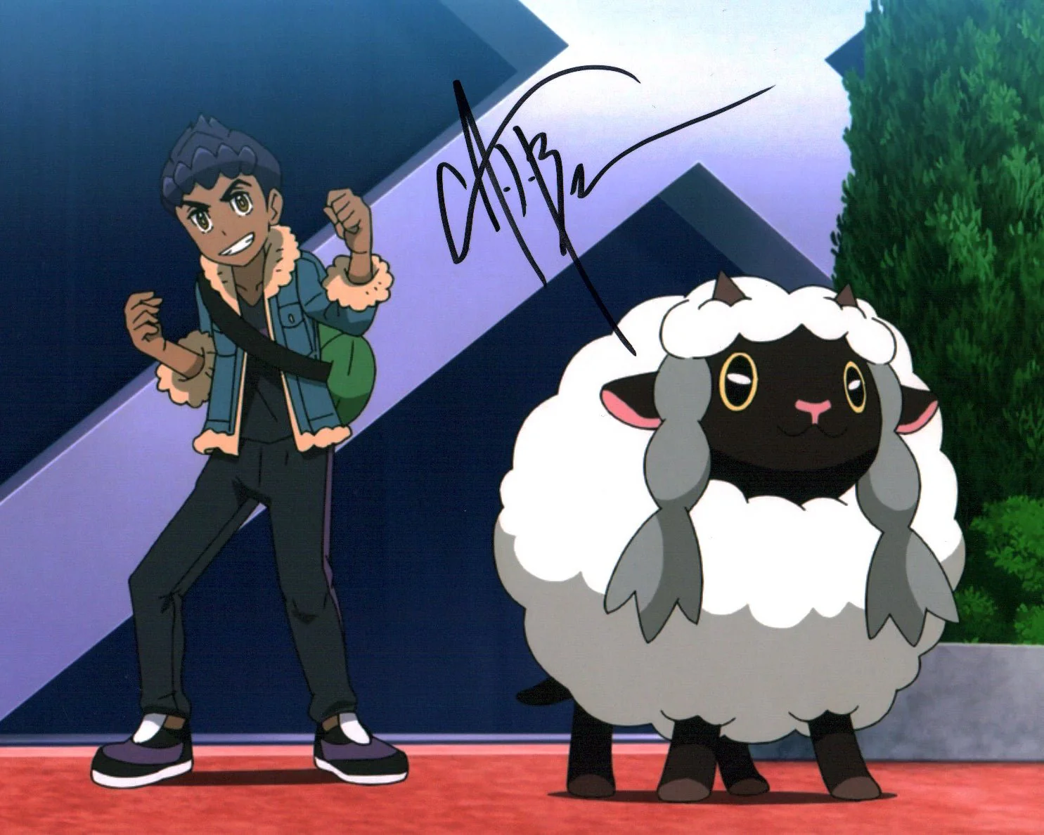 A.J. Beckles Pokémon Ultimate Journeys 8x10 Photo JSA Certified Autograph - Image 2
