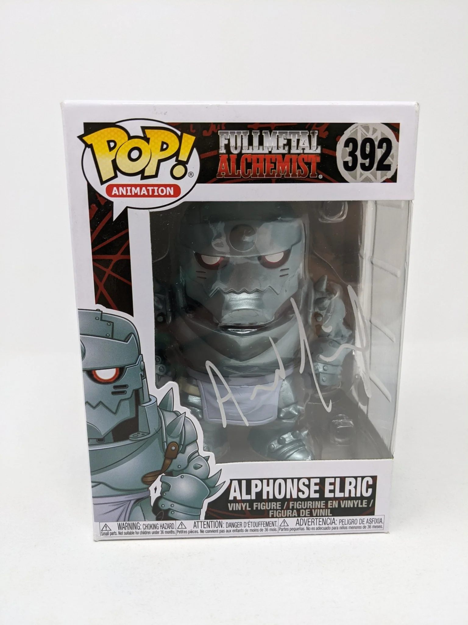 Aaron Dismuke Fullmetal Alchemist Alphonse Elric #392 Signed Funko Pop JSA Certified Autograph - Image 4