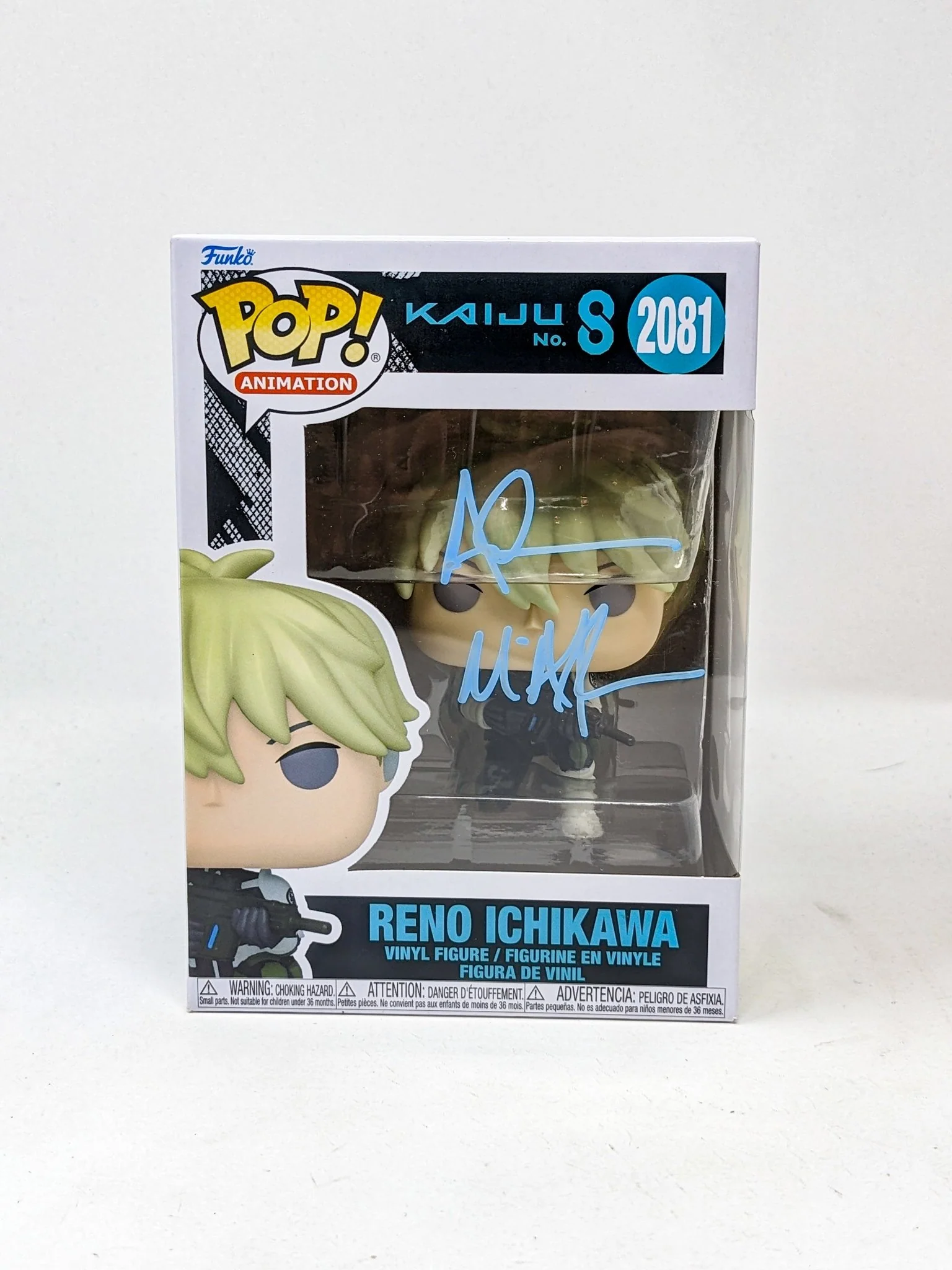Adam McArthur Reno Ichikawa Kaiju No. 8 #2081 Signed Funko Pop JSA Certified Autograph - Image 2