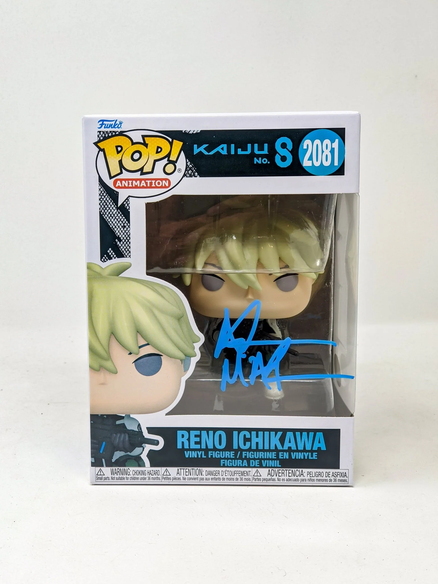 Adam McArthur Reno Ichikawa Kaiju No. 8 #2081 Signed Funko Pop JSA Certified Autograph - Image 4