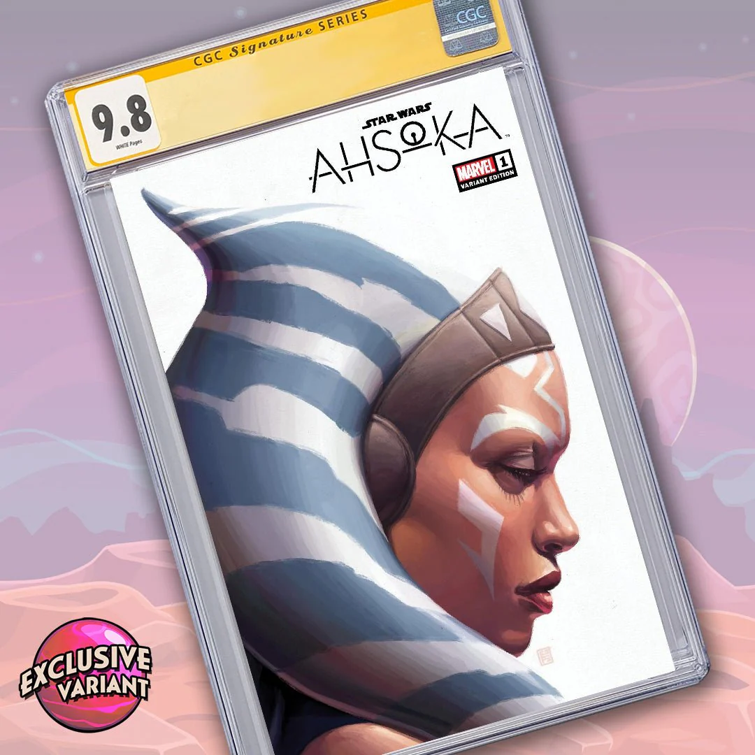 Ahsoka #1 JTC GalaxyCon Variant CGC SS 9.8 Signed by: Rosario Dawson