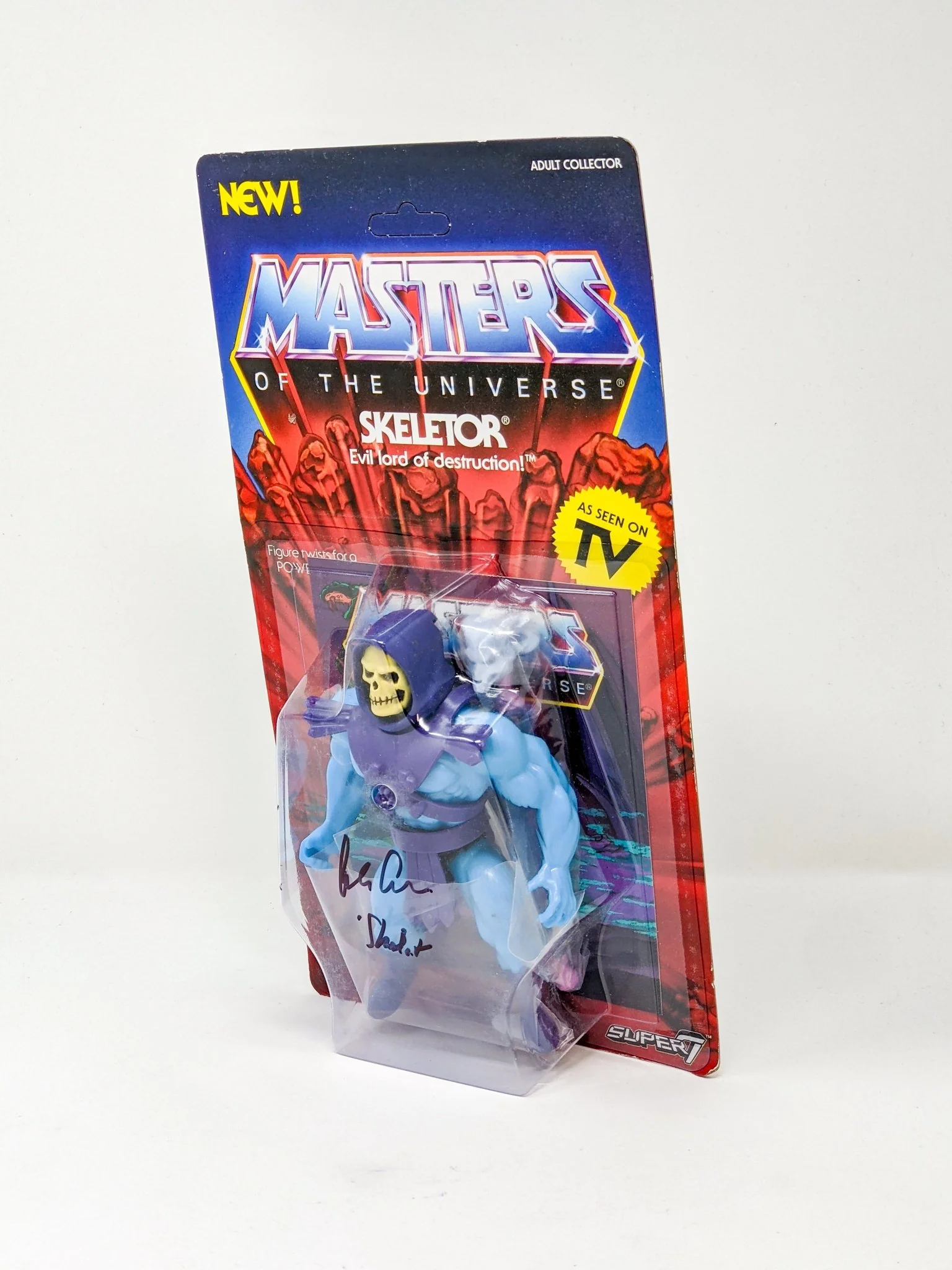 Alan Oppenheimer MOTU Skeletor Signed Mattel Super 7 Action Figure JSA Certified Autograph - Image 54