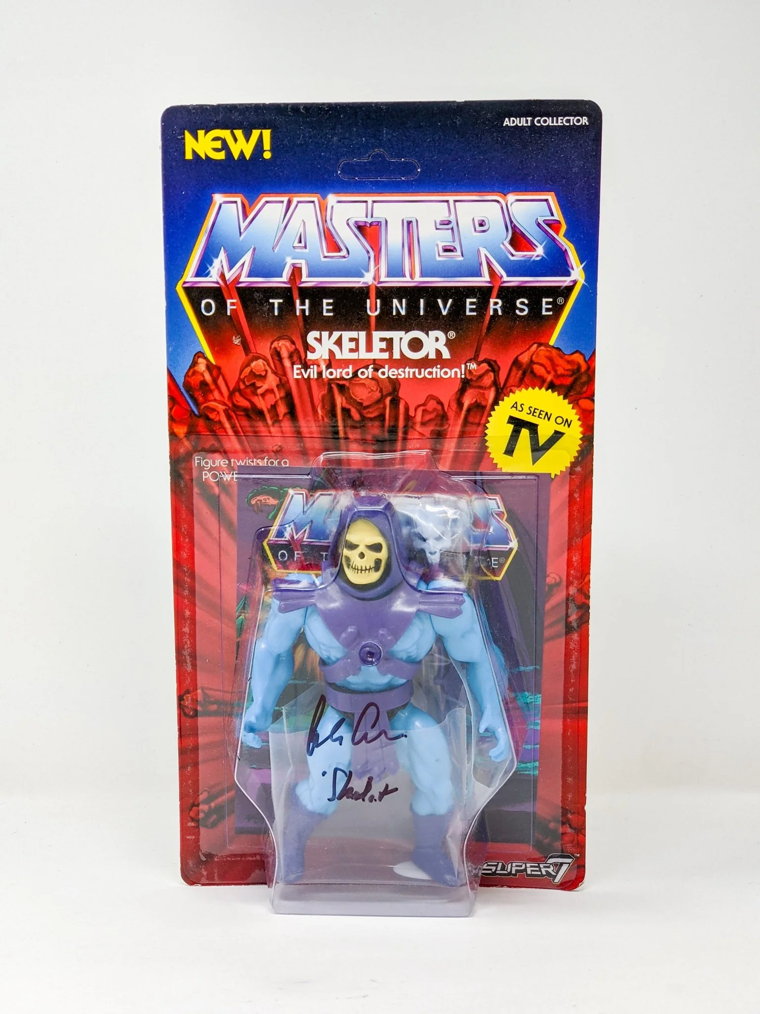 Alan Oppenheimer MOTU Skeletor Signed Mattel Super 7 Action Figure JSA Certified Autograph - Image 55