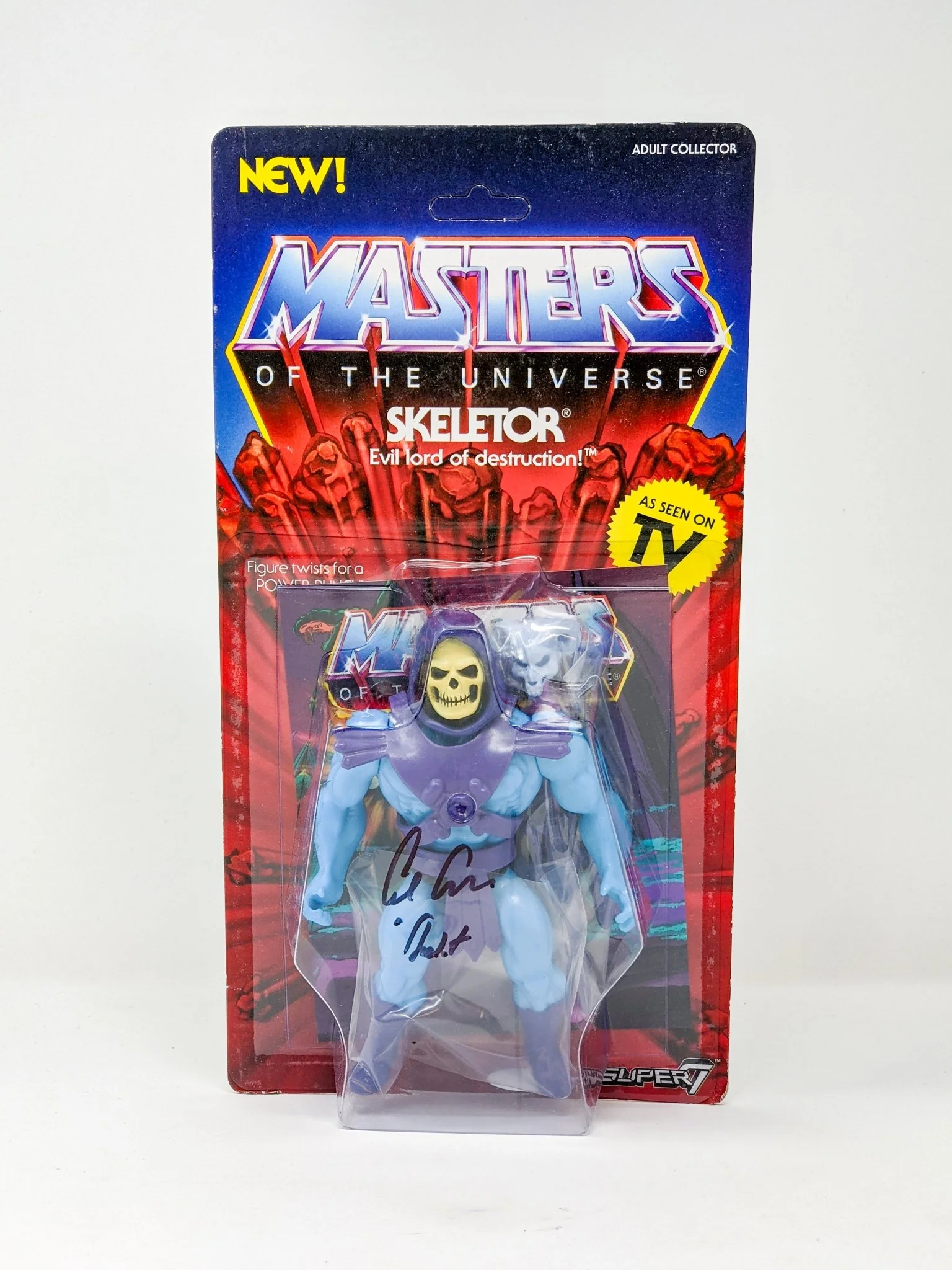 Alan Oppenheimer MOTU Skeletor Signed Mattel Super 7 Action Figure JSA Certified Autograph - Image 72