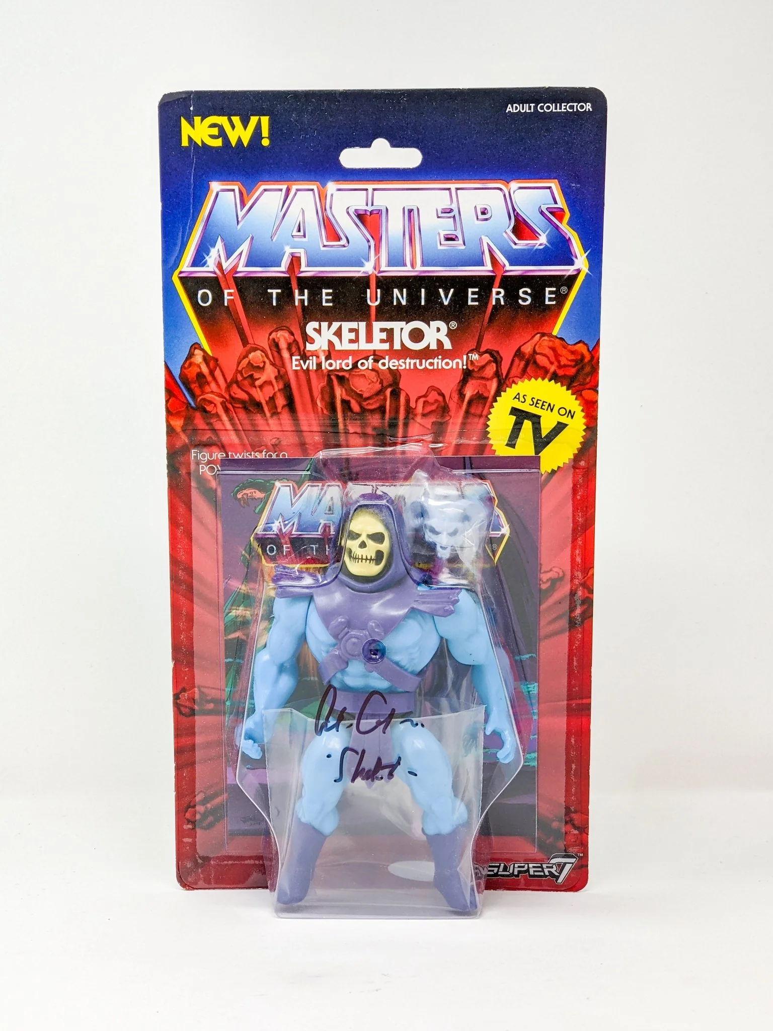 Alan Oppenheimer MOTU Skeletor Signed Mattel Super 7 Action Figure JSA Certified Autograph - Image 8