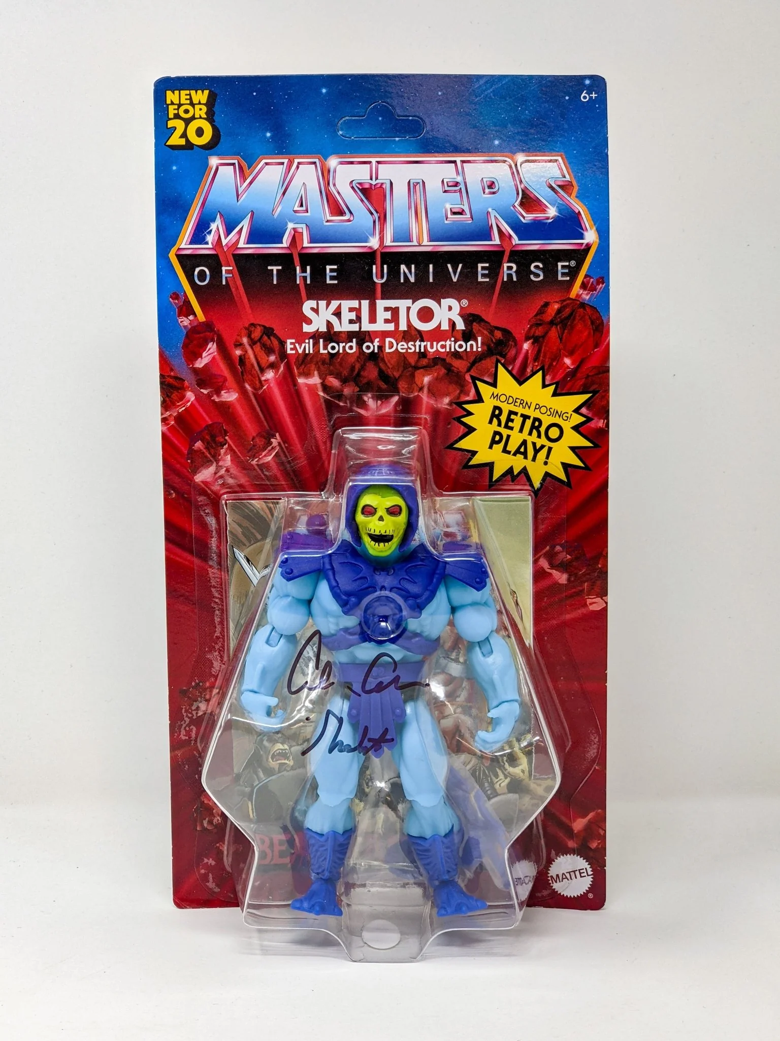 Alan Oppenheimer MOTU Skeletor Signed Mattel Super 7 Action Figure JSA Certified Autograph - Image 90