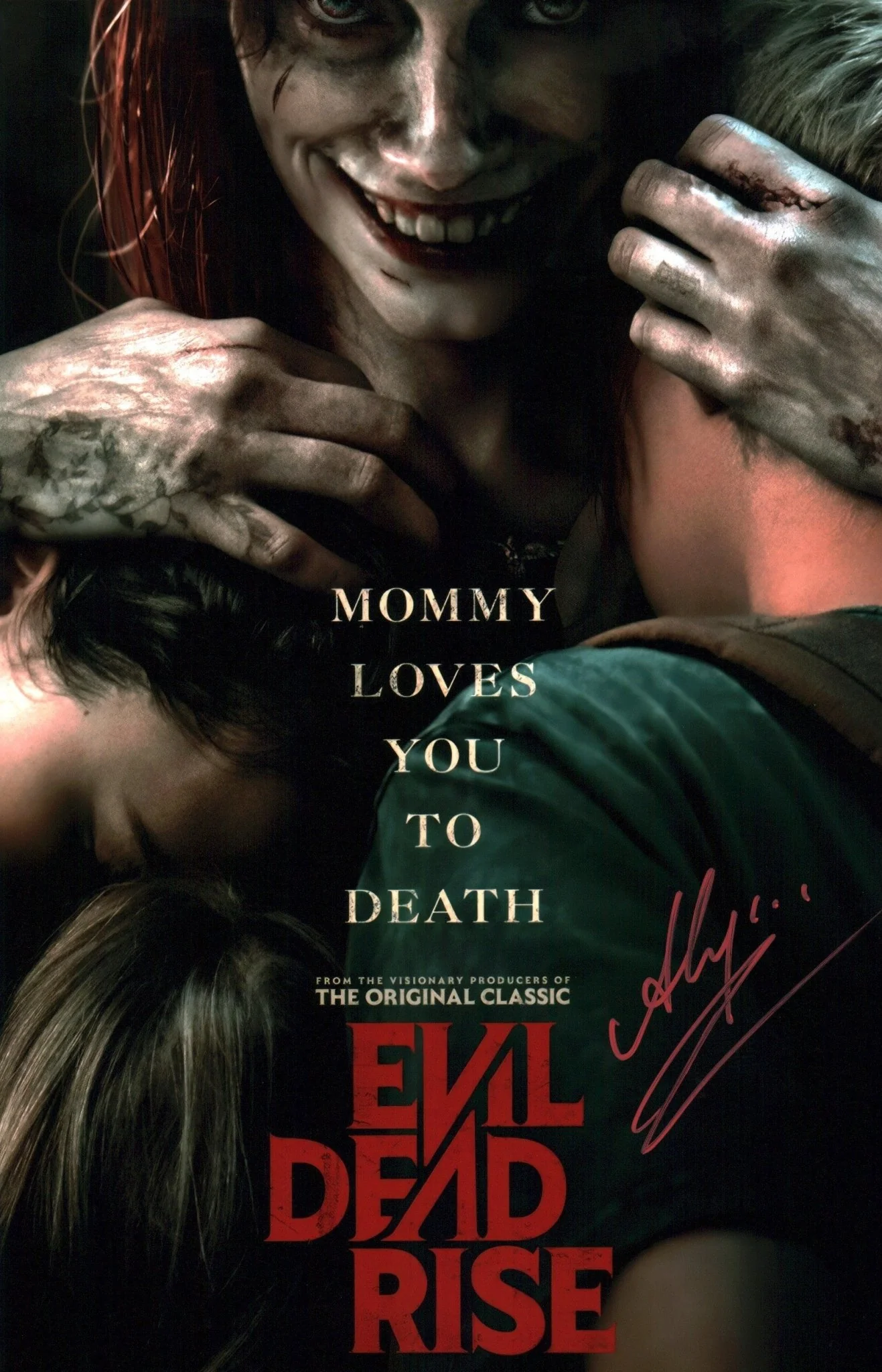 Alyssa Sutherland Evil Dead Rise 11x17 Signed Photo JSA Certified Autograph