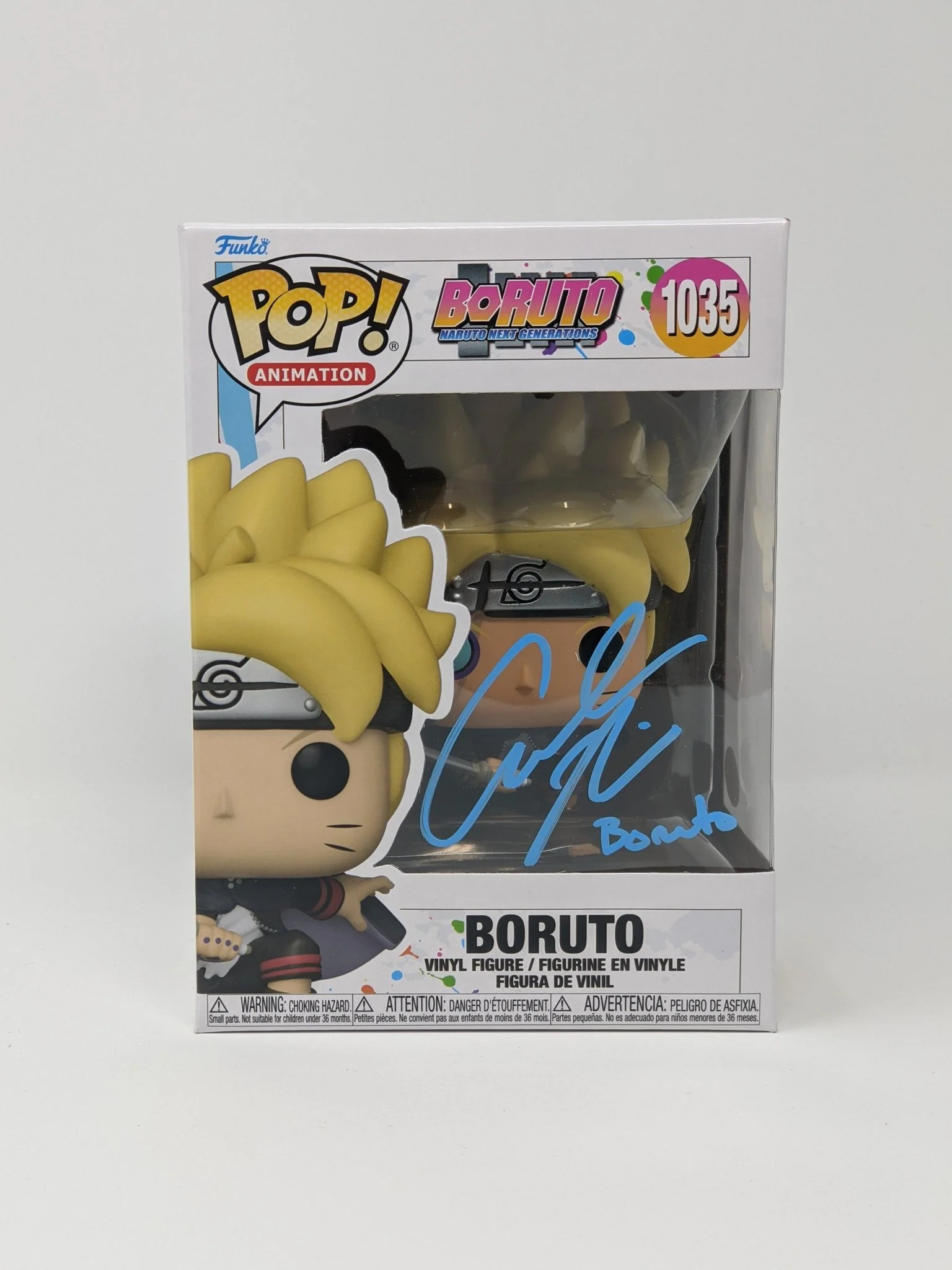 Amanda C. Miller Boruto Uzamki #1035 Signed Funko Pop JSA Certified Autograph - Image 2