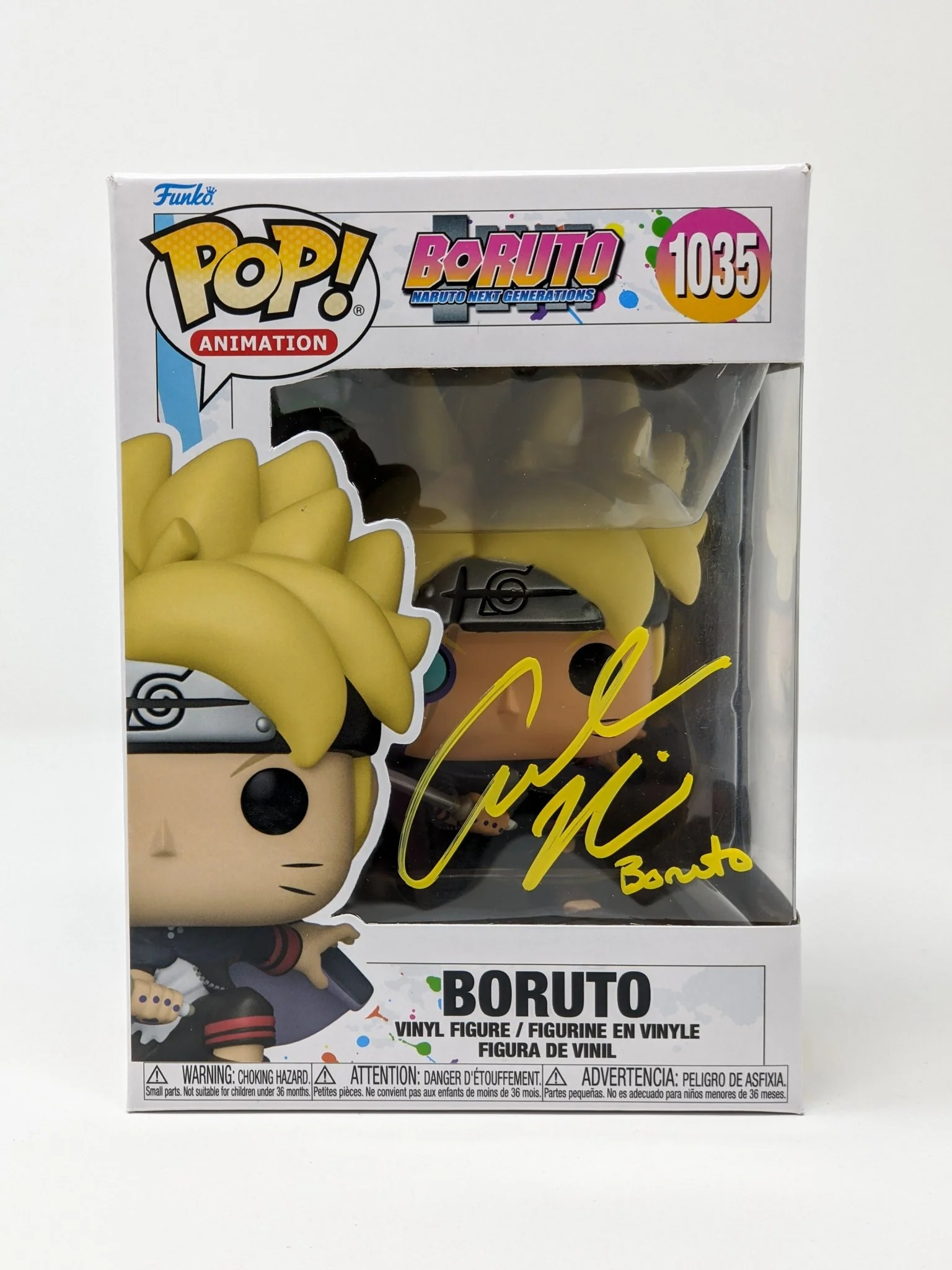 Amanda C. Miller Boruto Uzamki #1035 Signed Funko Pop JSA Certified Autograph - Image 3