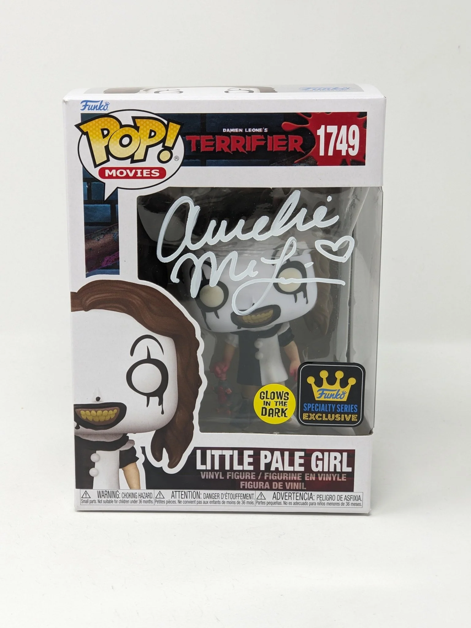 Amelie McLain Little Pale Girl #1749 Signed Funko Pop JSA Certified Autograph - Image 6