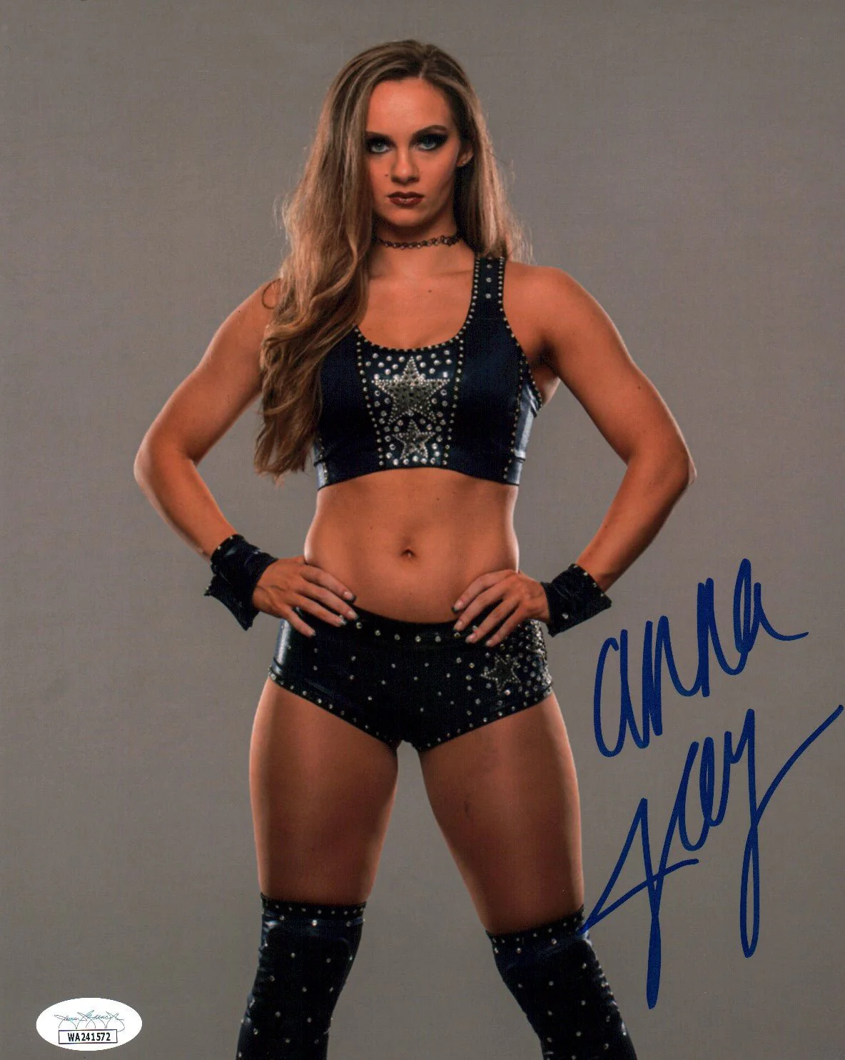 Anna Jay AEW Wrestling 8x10 Signed Photo JSA Certified Autograph - Image 2