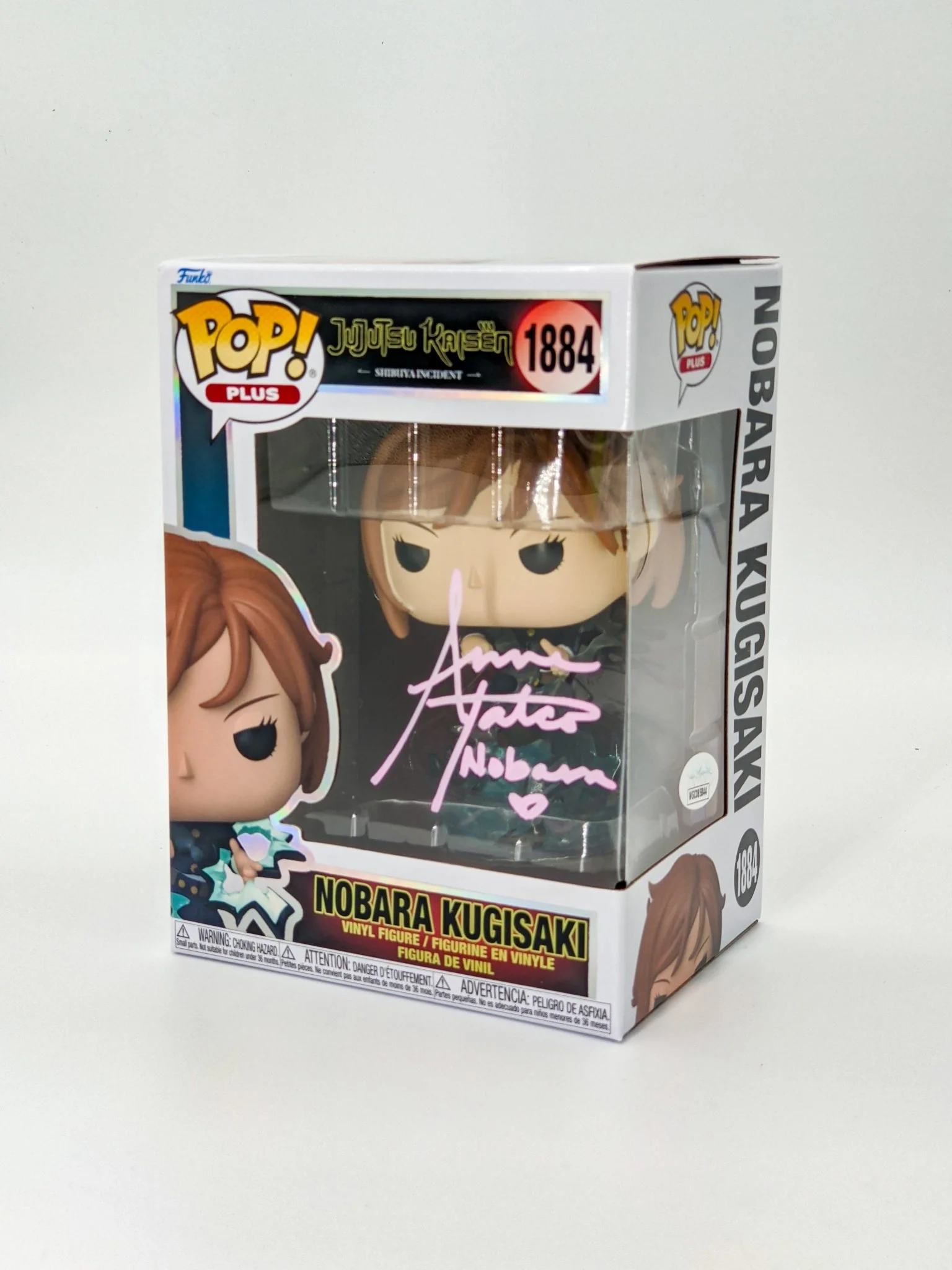 Anne Yatco Jujutsu Kaisen Nobara Kugisaki #1884 Signed Funko Pop JSA Certified Autograph - Image 3