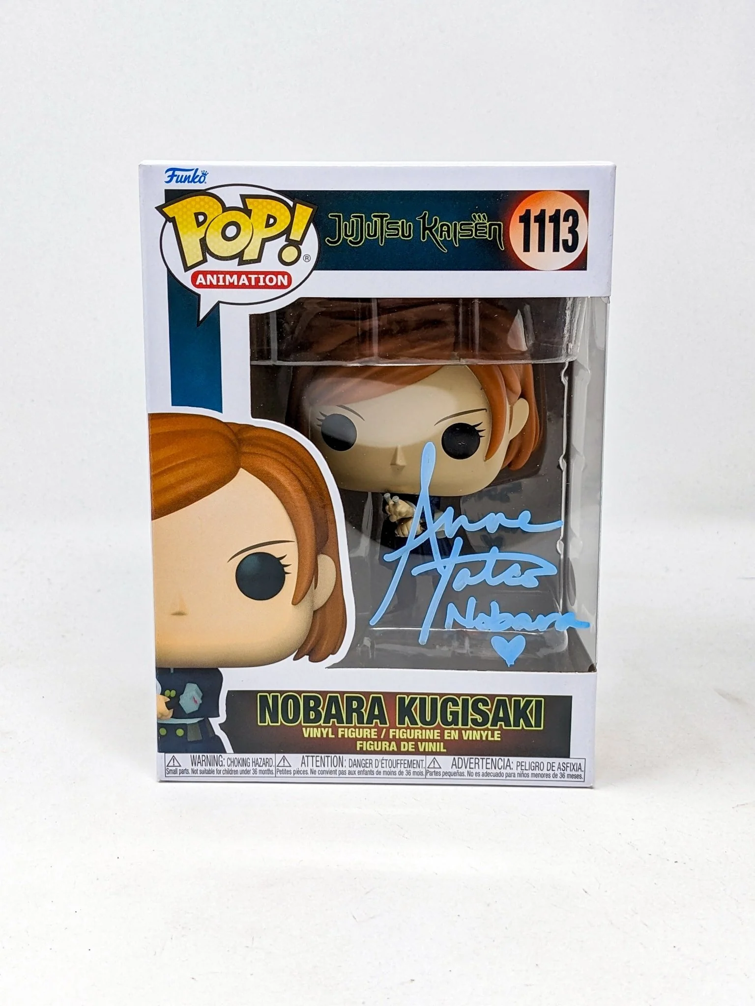 Anne Yatco Jujutsu Kaisen Nobara Kugisaki #1113 Signed Funko Pop JSA Certified Autograph - Image 2