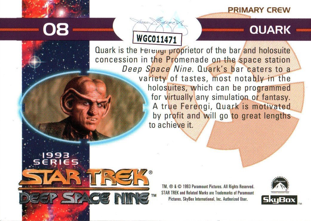 Armin Shimerman Star Trek: DS9 2.5x4 Trading Cards Signed JSA Certified Autograph - Image 4