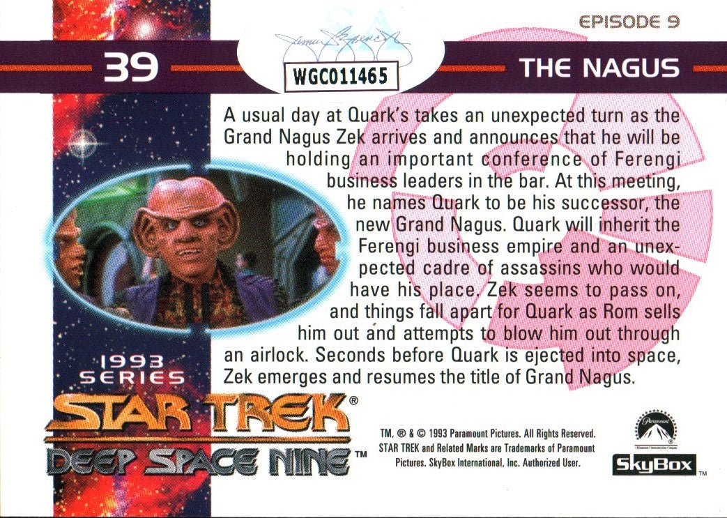 Armin Shimerman Star Trek: DS9 2.5x4 Trading Cards Signed JSA Certified Autograph - Image 4