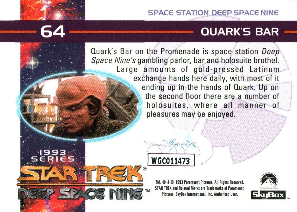Armin Shimerman Star Trek: DS9 2.5x4 Trading Cards Signed JSA Certified Autograph - Image 4