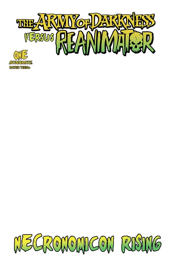 Army of Darkness VS. Reanimator: Necronomicon Rising #1 GalaxyCon  Exclusive Blank Sketch Cover Comic Book - Image 2