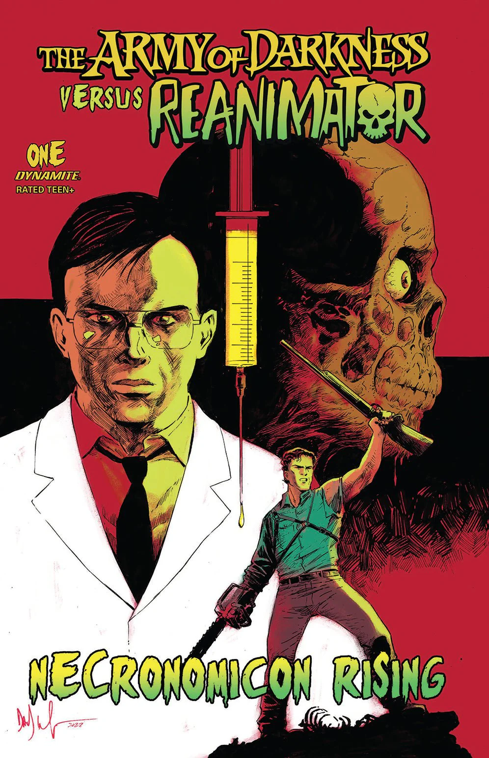Army of Darkness VS. Reanimator: Necronomicon Rising #1 GalaxyCon Exclusive Variant Comic Book - Image 2