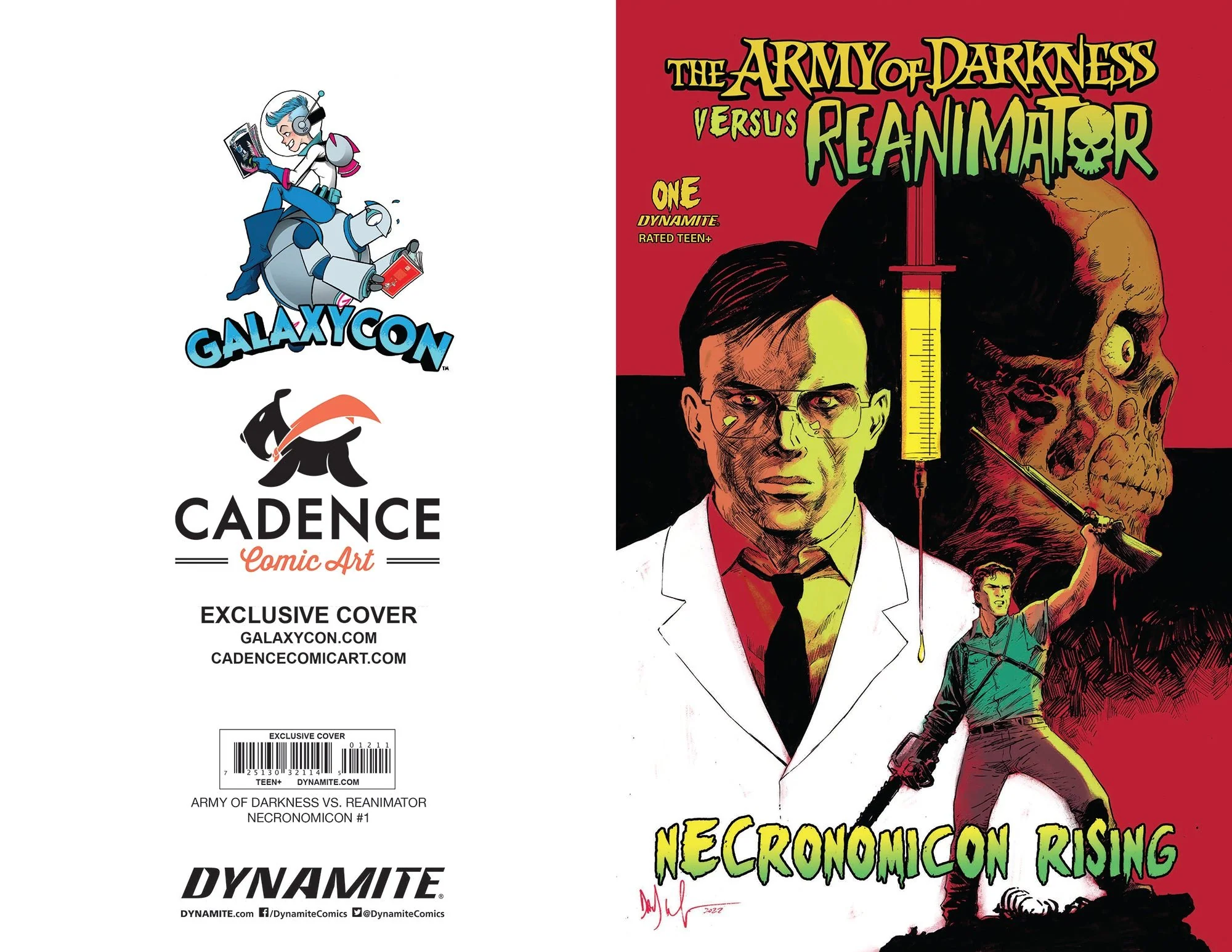 Army of Darkness VS. Reanimator: Necronomicon Rising #1 GalaxyCon Exclusive Variant Comic Book - Image 3