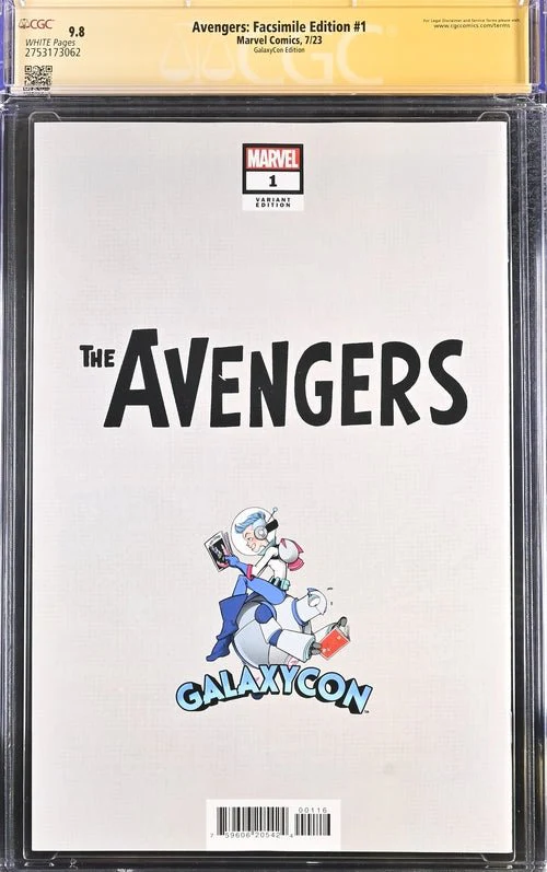 Avengers: Facsimile Edition #1 GalaxyCon Edition Marvel Comics CGC Signature Series 9.8 Signed Rafael Albuquerque - Image 9