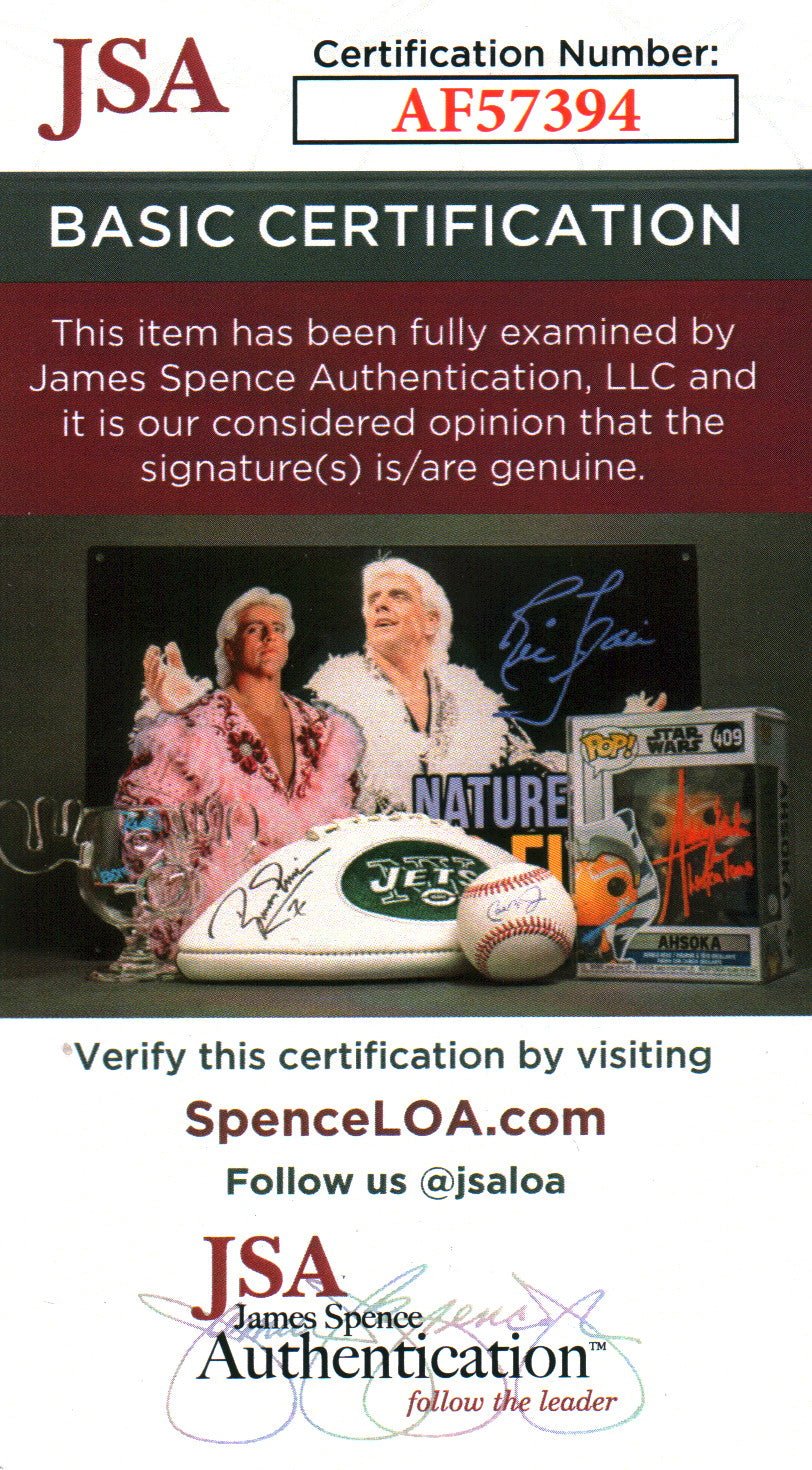 Back to the Future 11x17 Mini Poster Cast x4 Signed Fox Lloyd Thompson Wells JSA Certified Autograph - Image 2