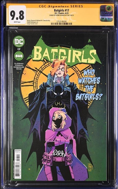Batgirls #17 DC Comics CGC Signature Series 9.8 Signed Robbi Rodriguez - Image 2