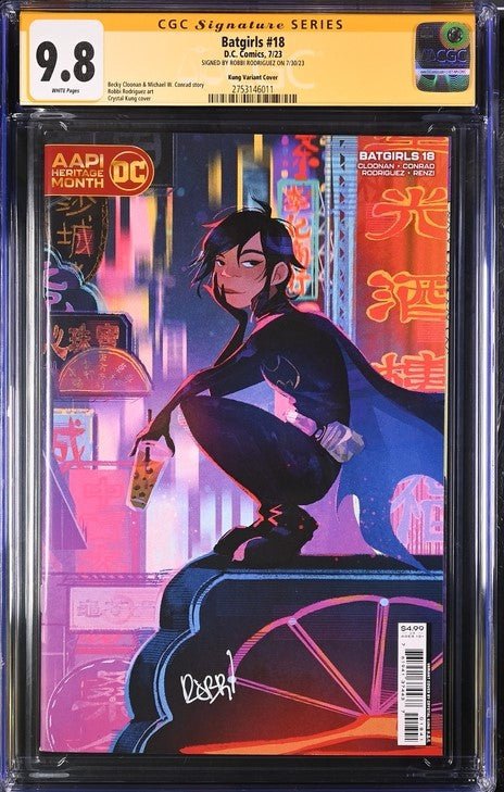 Batgirls #18 Kung Variant Cover DC Comics CGC Signature Series 9.8 Signed Robbi Rodriguez - Image 2