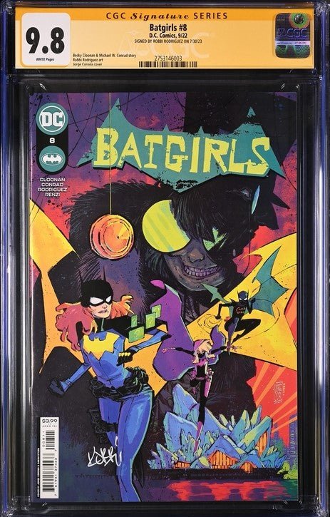Batgirls #8 DC Comics CGC Signature Series 9.8 Signed Robbi Rodriguez - Image 2
