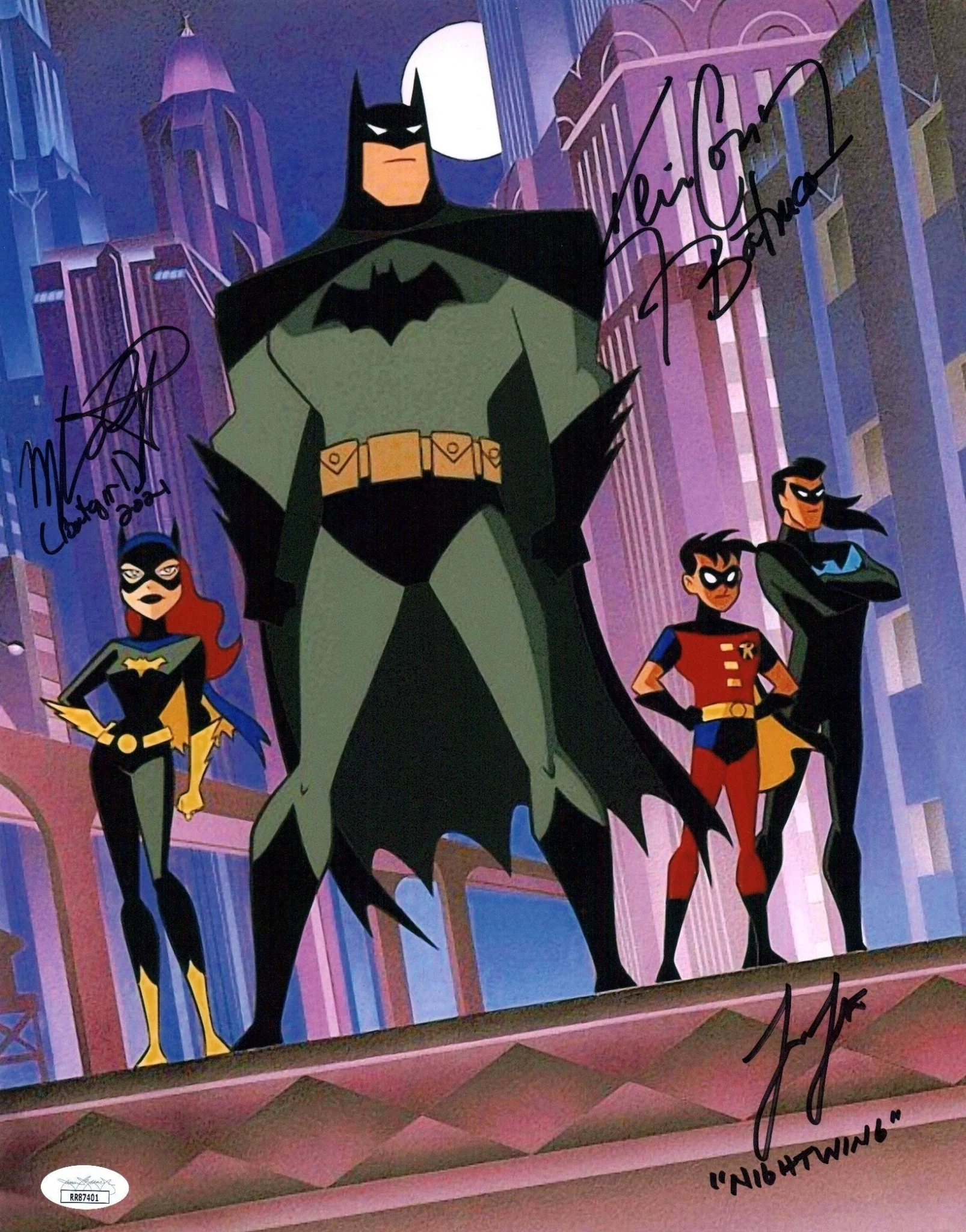 Batman 11x14 Cast x3 Photo Poster Conroy Gilbert Lester Signed JSA Certified Autograph - Image 2