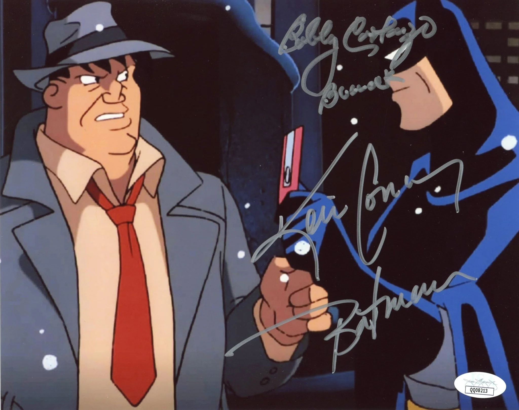 Batman Animated 8x10 Signed Photo Kevin Conroy, Robert Costanzo JSA Certified Autograph - Image 2