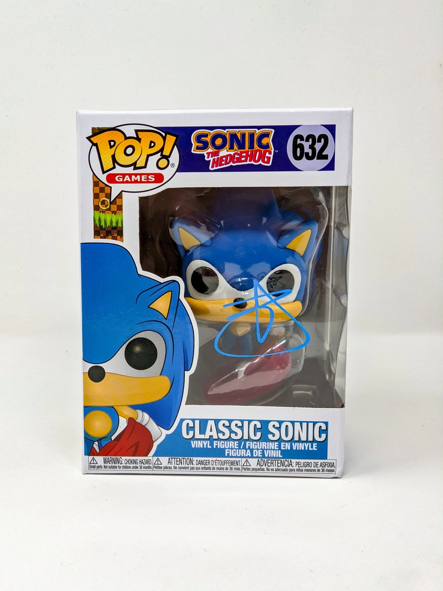 Ben Schwartz Sonic the Hedgehog Classic Sonic #632 Signed Funko Pop JSA Certified Autograph - Image 4
