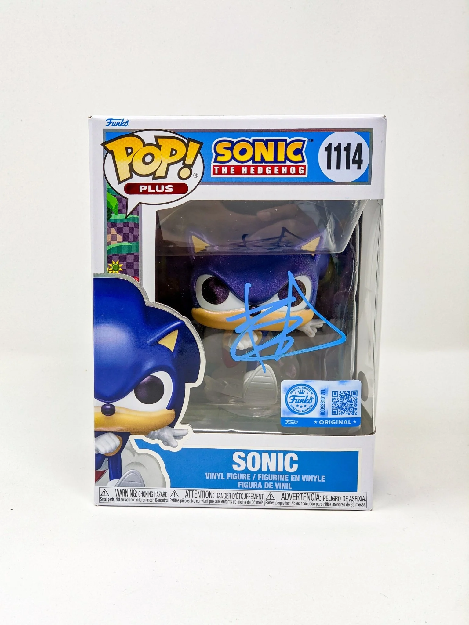 Ben Schwartz Sonic the Hedgehog Sonic #1114 Signed Funko Pop JSA Certified Autograph - Image 2