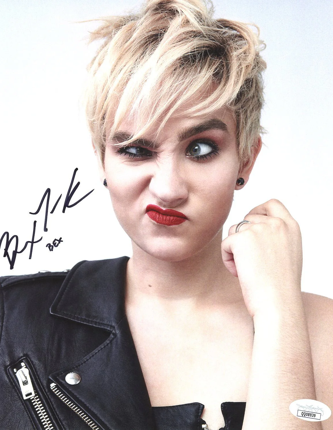 Bex Taylor Klaus Headshot 8x10 Signed Photo JSA Certified Autograph