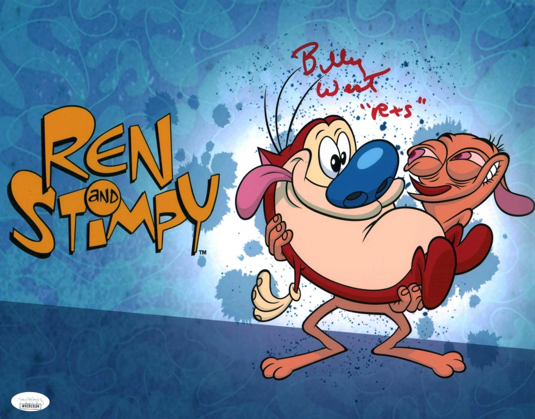 Billy West Ren & Stimpy 11x14 Signed Photo Poster JSA Certified Autograph