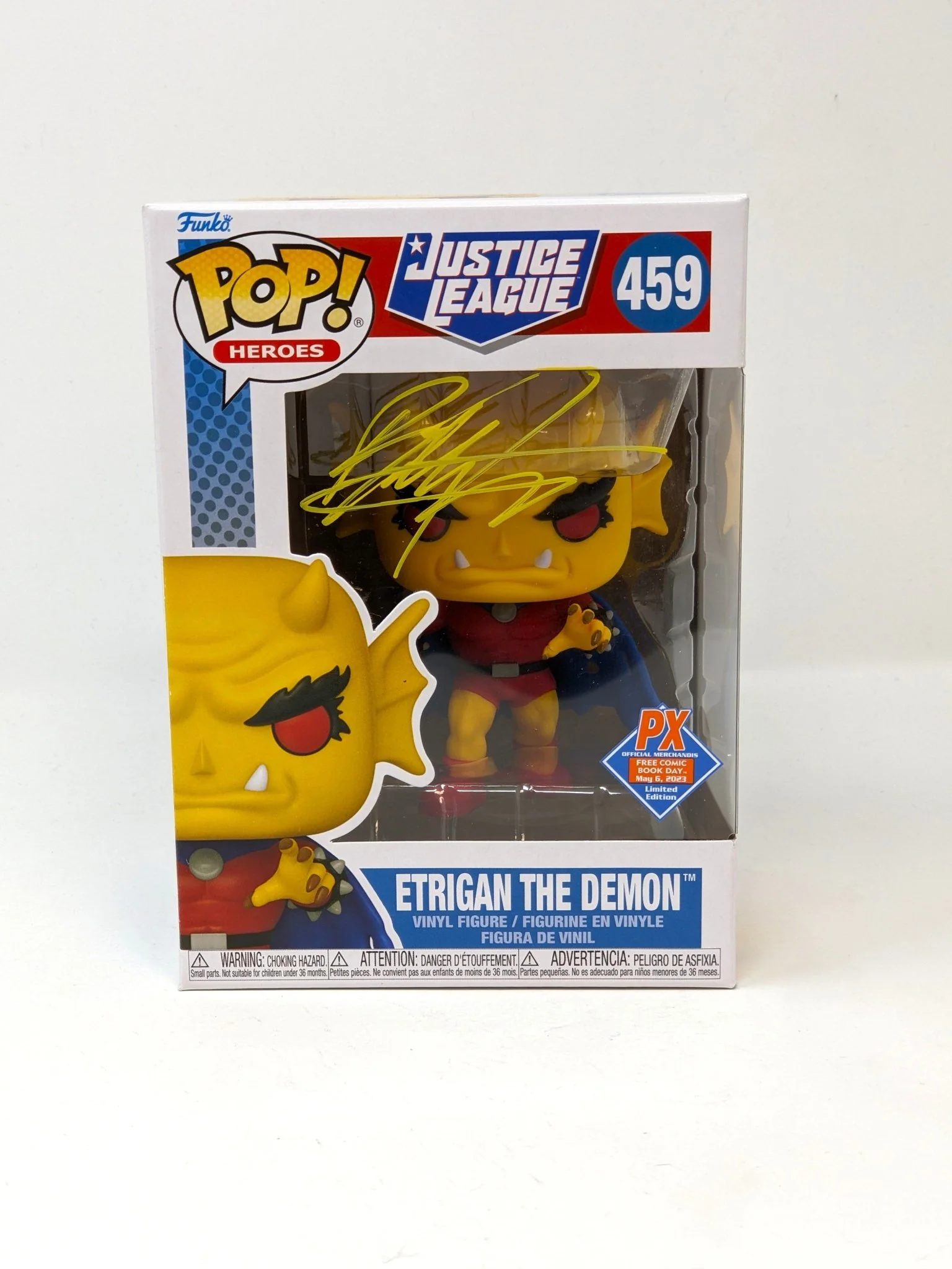 Billy Zane DC Etrigan The Demon #459 Exclusive Signed Funko Pop JSA Certified Autograph - Image 2