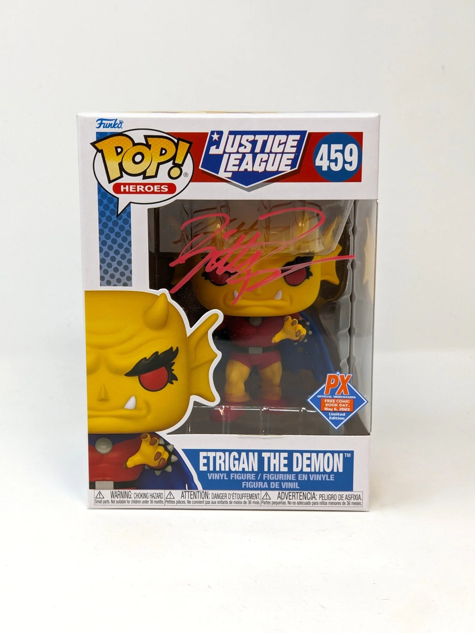 Billy Zane DC Etrigan The Demon #459 Exclusive Signed Funko Pop JSA Certified Autograph - Image 3