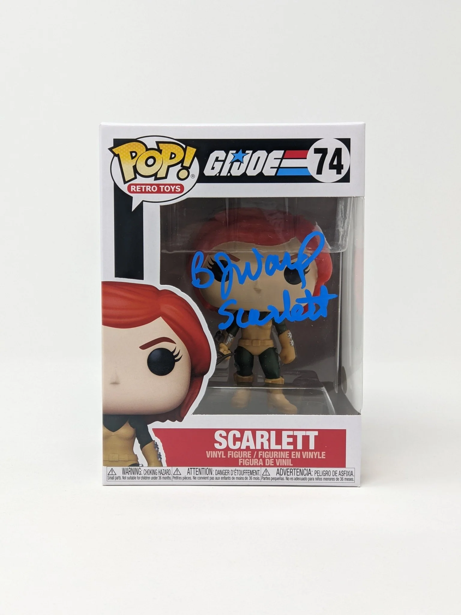 BJ Ward GI Joe Scarlett #74 Signed Funko Pop JSA Certified Autograph - Image 4