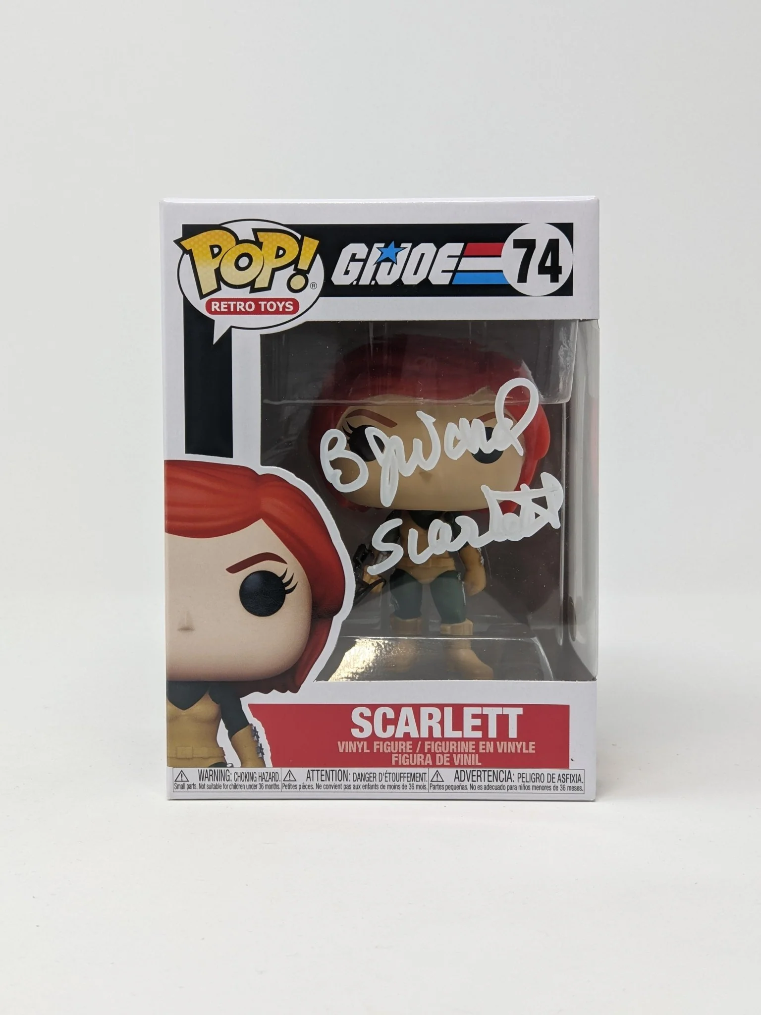 BJ Ward GI Joe Scarlett #74 Signed Funko Pop JSA Certified Autograph - Image 5