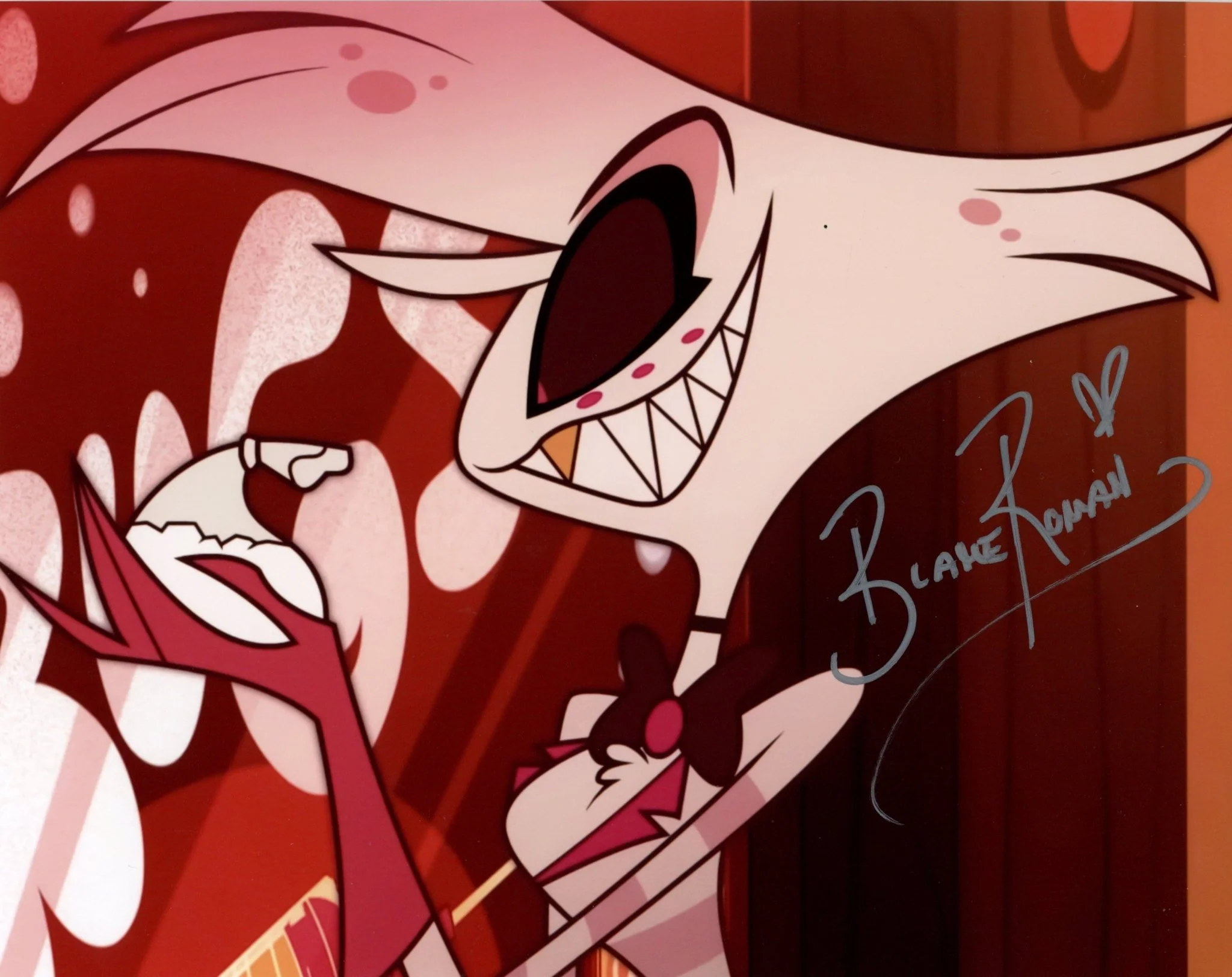 Blake Roman Hazbin Hotel 8x10 Photo Signed JSA Certified Autograph