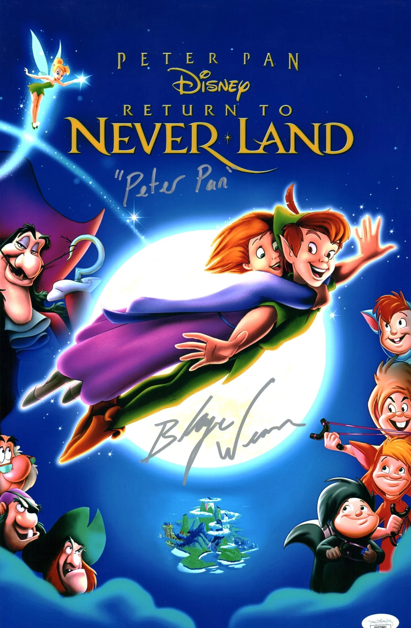 Blayne Weaver Disney's Peter Pan 11x17 Signed Photo Poster JSA Certified Autograph - Image 7