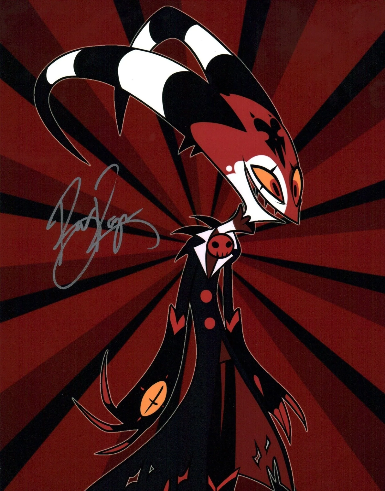 Brandon Rogers Blitzo Helluva Boss 11x14 Photo Poster Signed JSA Certified Autograph - Image 2