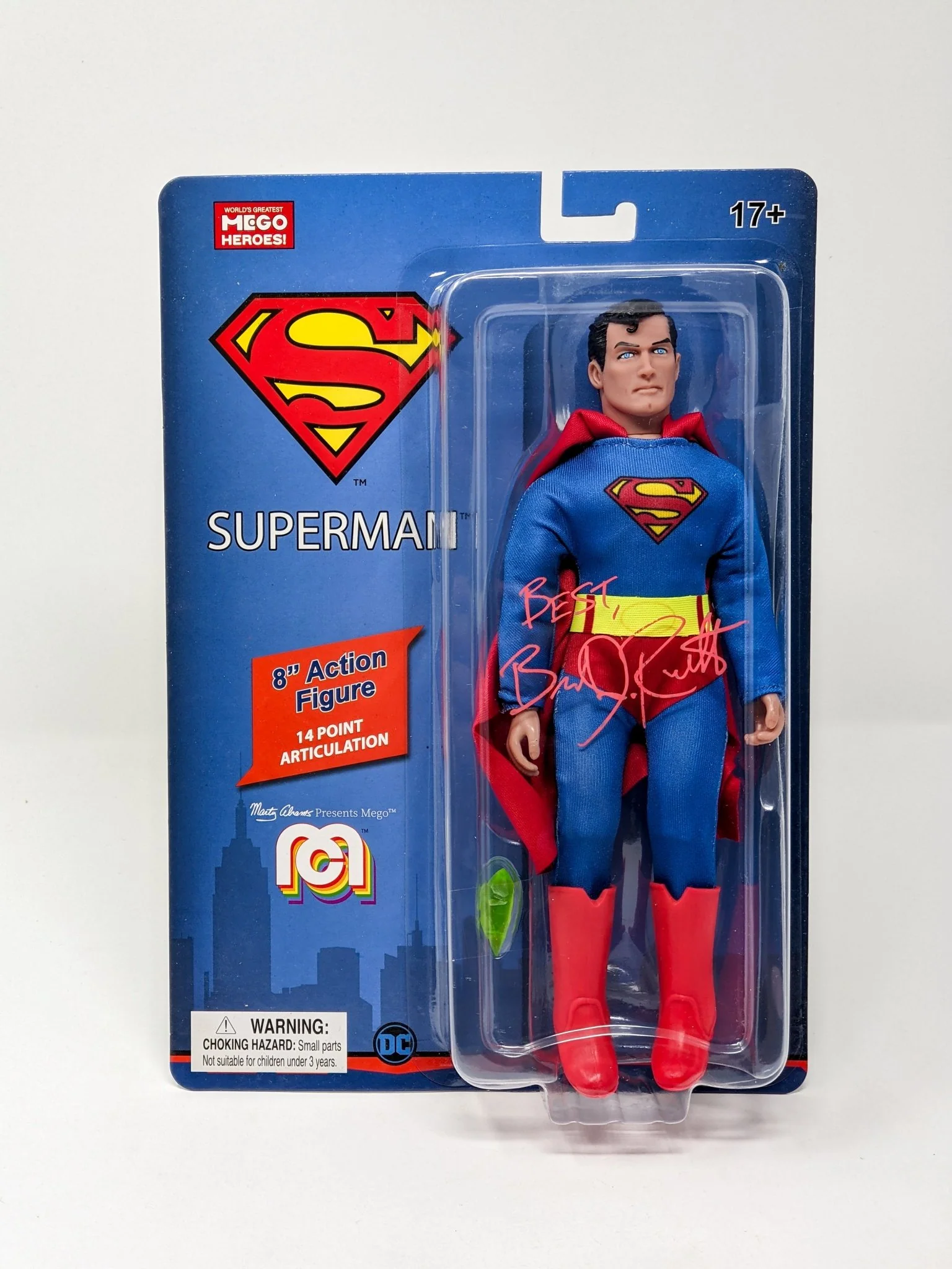 Brandon Routh DC Superman Signed Mego Action Figure JSA Certified Autograph - Image 8