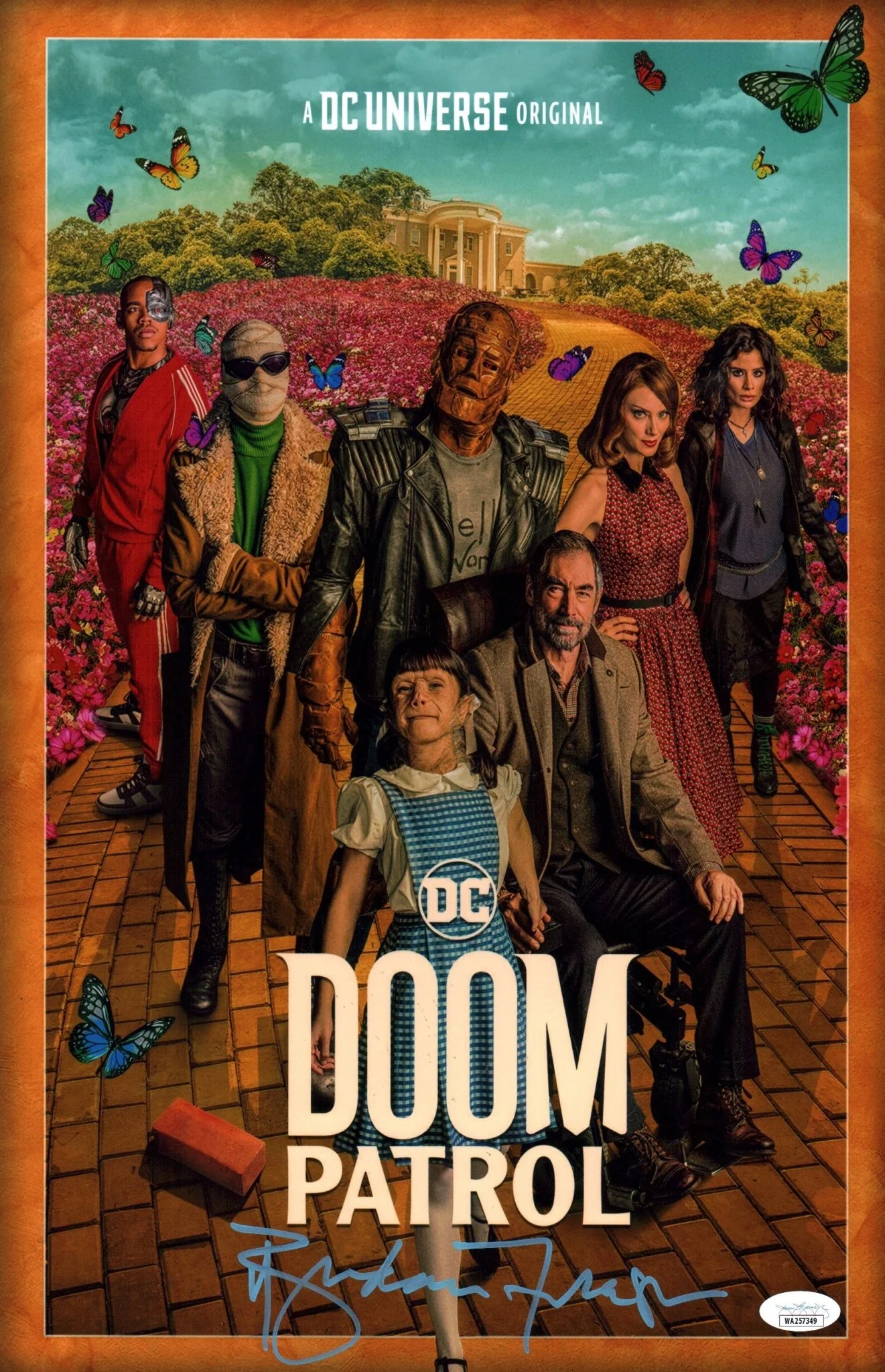 Brendan Fraser Doom Patrol 11x17 Signed Photo Poster JSA Certified Autograph - Image 2