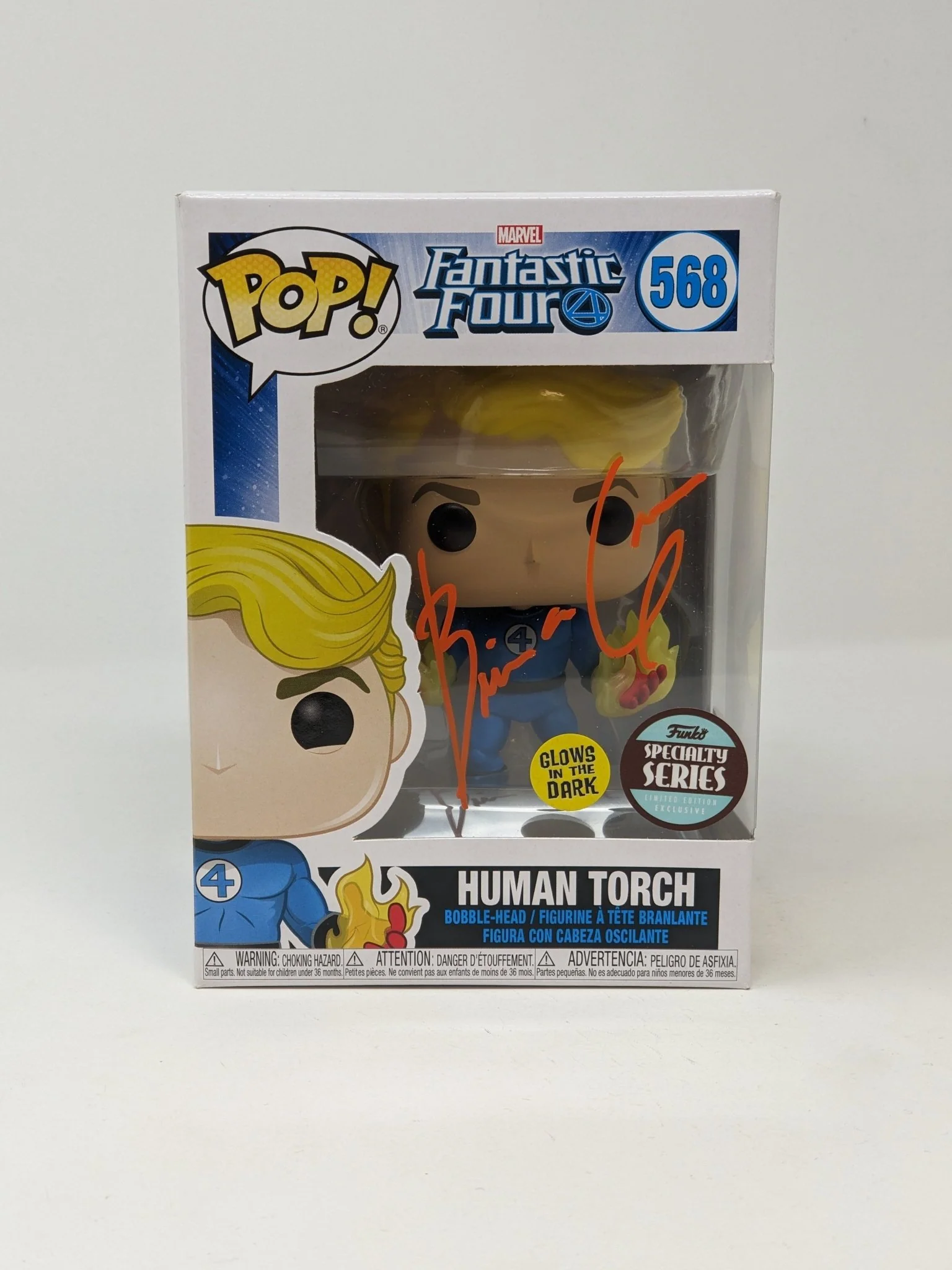 Brian Austin Green Human Torch #568 Signed Funko Pop JSA Certified Autograph - Image 3