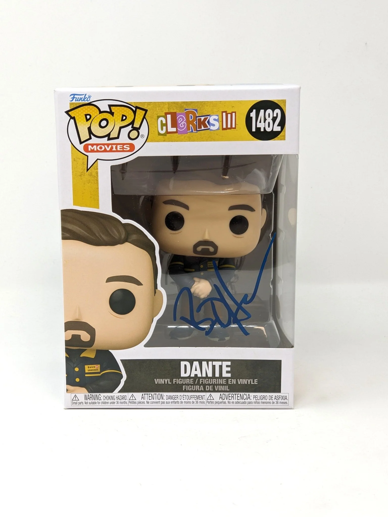 Brian O'Halloran Clerks III Dante #1482 Signed Funko Pop JSA Certified Autograph - Image 3