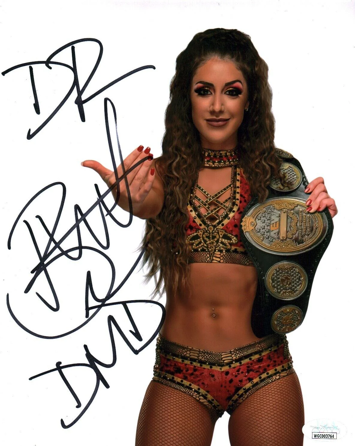 Britt Baker AEW Wrestling 8x10 Signed Photo JSA Certified Autograph