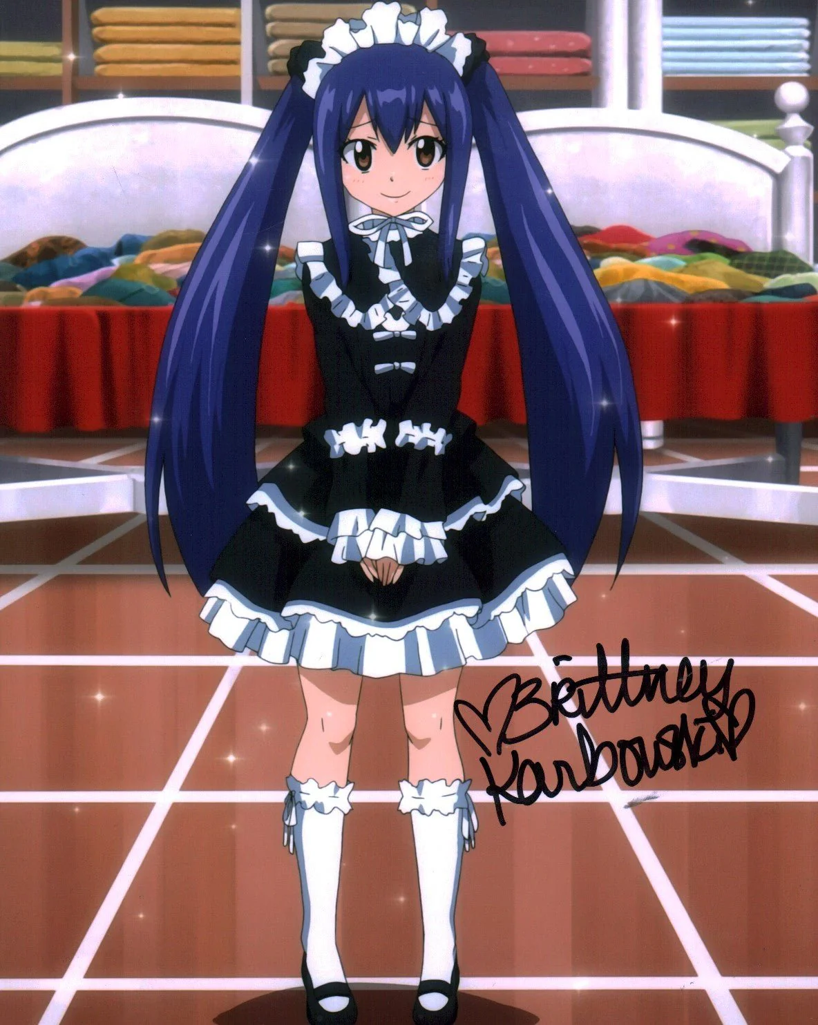 Brittney Karbowski Fairy Tail 8x10 Signed Photo JSA Certified Autograph