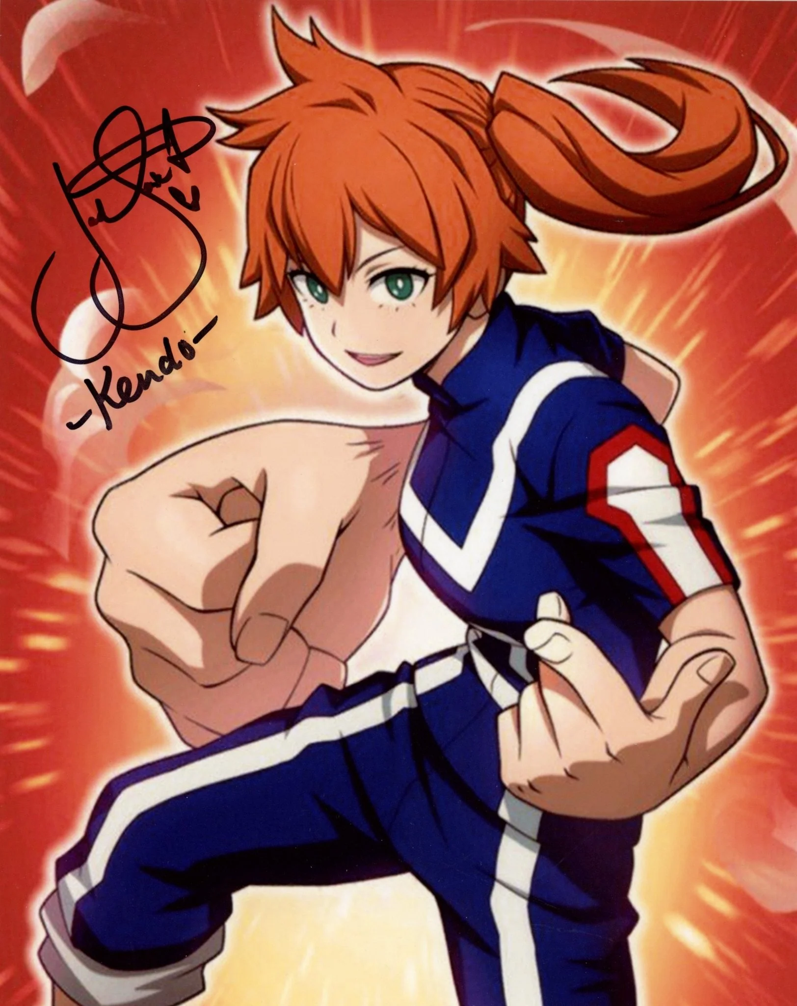 Brittney Karbowski My Hero Academia 8x10 Signed Photo JSA Certified Autograph